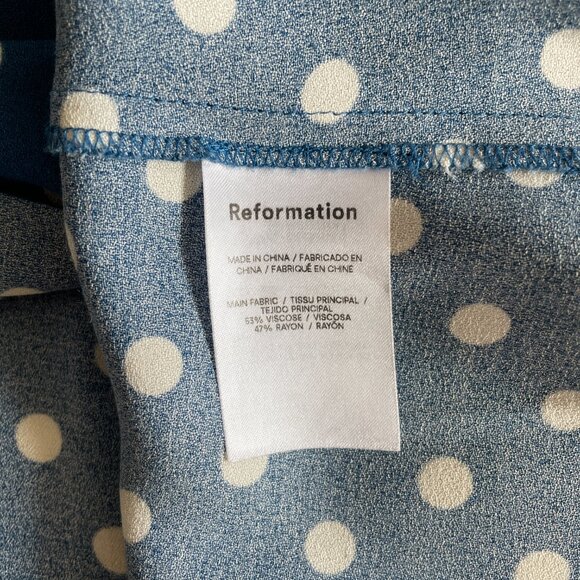 SOLD DO NOT BUY - Reformation Midi Zoe Skirt | "Lazuli" | Size 4 - Picture 6 of 7